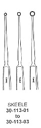Skeele Curettes, Round Cup, Serrated Edge